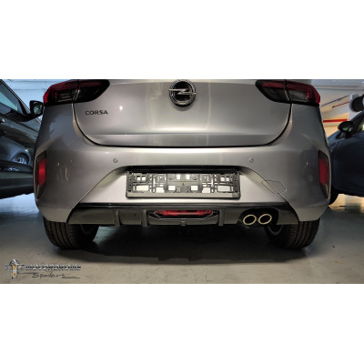 Difusor trasero para with Dual Exhaust Opel Corsa F GS-Line (2019-)