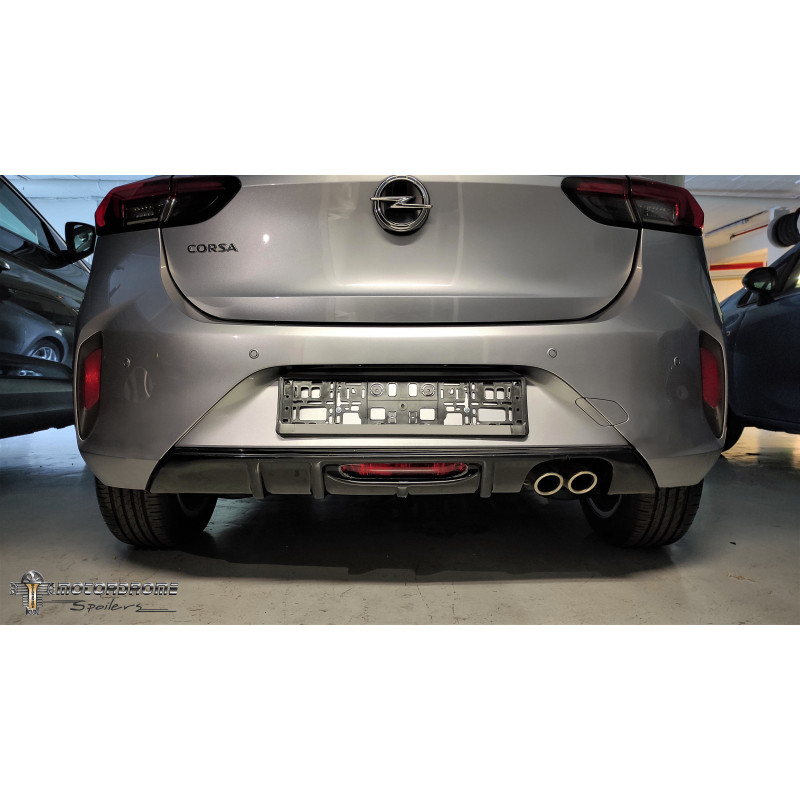 Difusor trasero para with Dual Exhaust Opel Corsa F GS-Line (2019-)